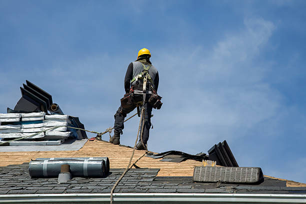 Professional Metal Roofing technician working in Neshanic Station, NJ